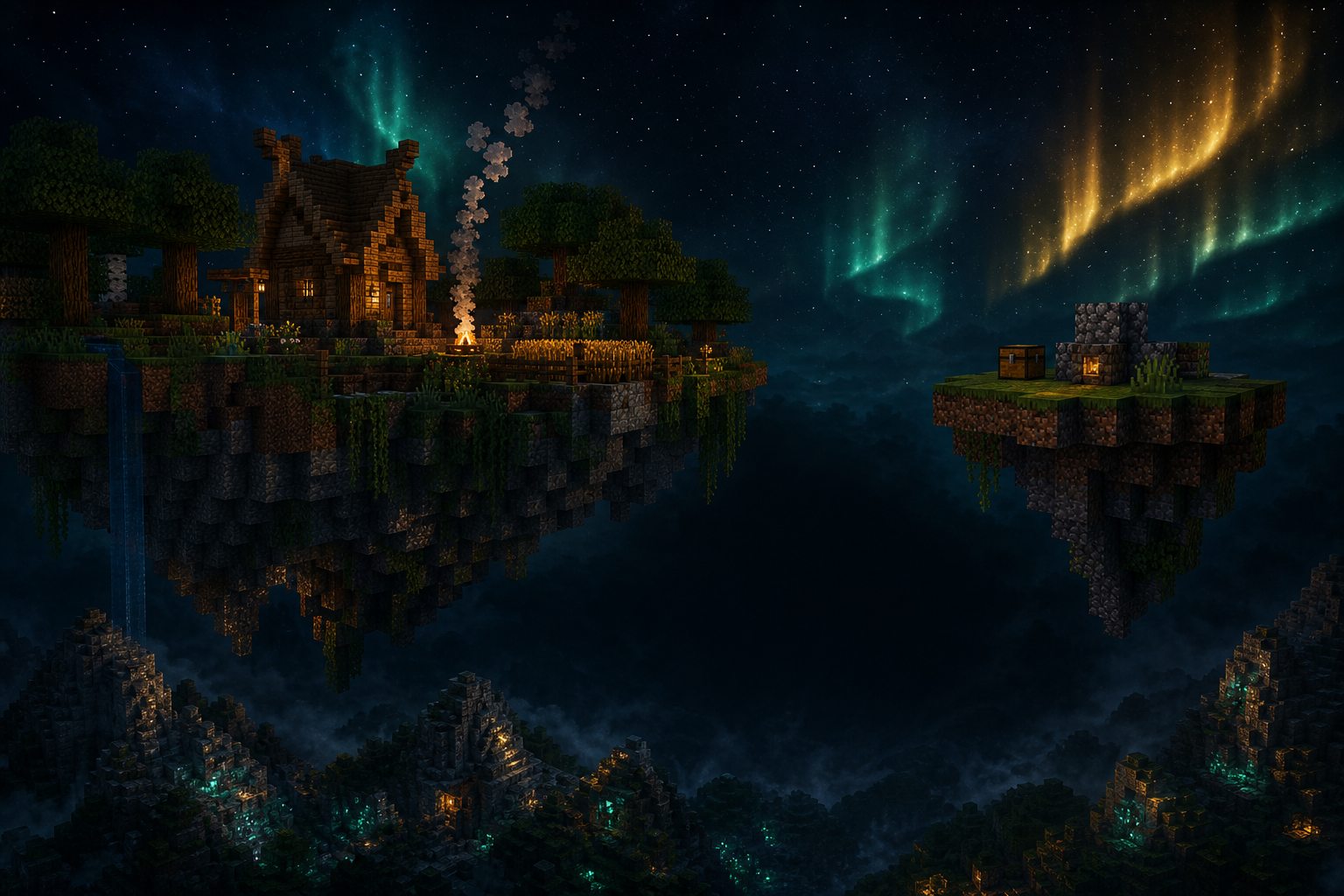 Almazio и SkyBlock